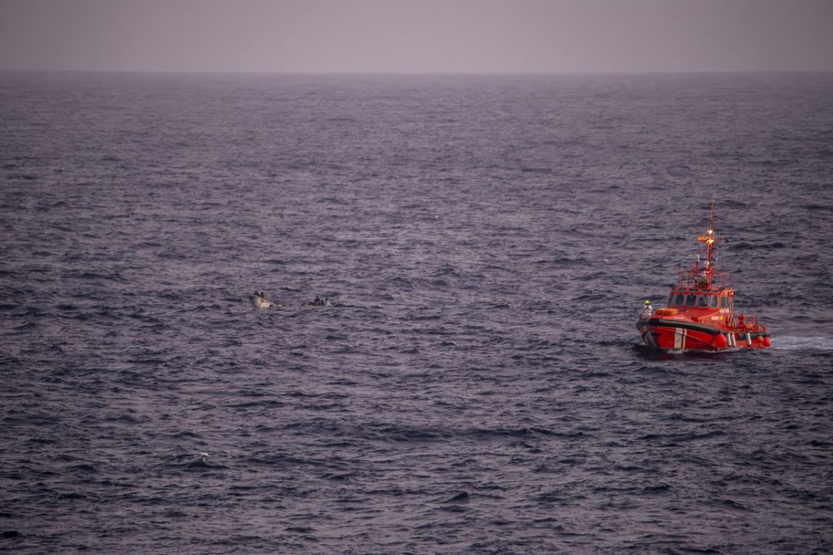Desembarcan en El Hierro 205 personas que iban en un cayuco, entre ellas 17 menores