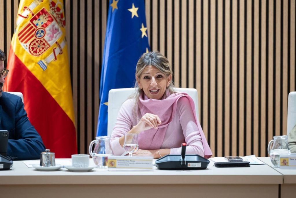 Yolanda Díaz, ministra de Trabajo, en una imagen de archivo sobre las indemnizaciones por despido