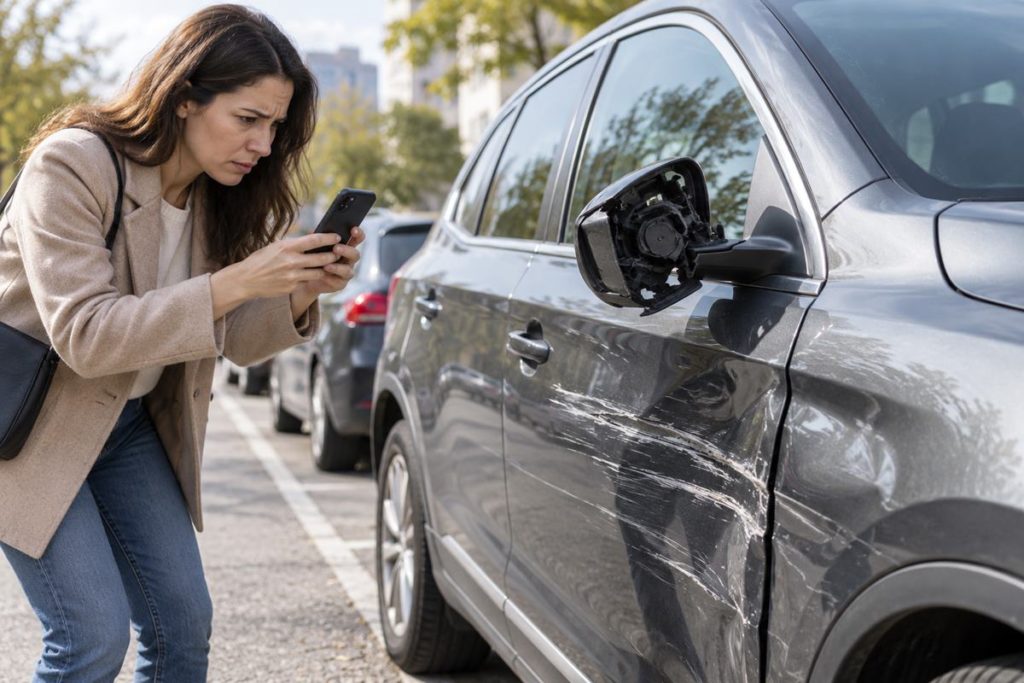 Te golpean el coche aparcado y desaparecen: esto es lo que debes hacer
