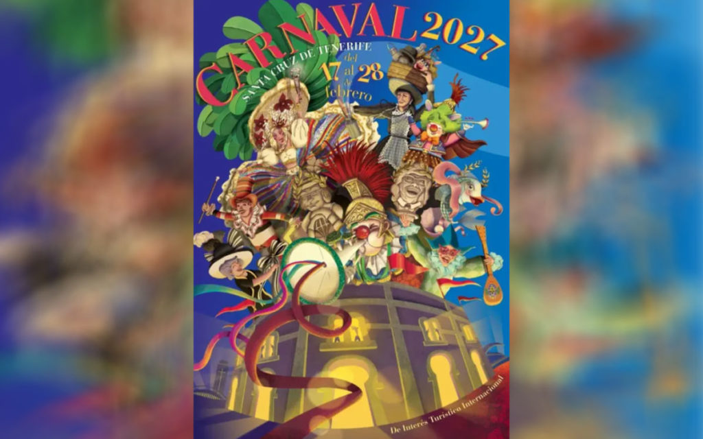 Nareme Melián’s Design Chosen as Official Poster for Santa Cruz de Tenerife Carnival 2027