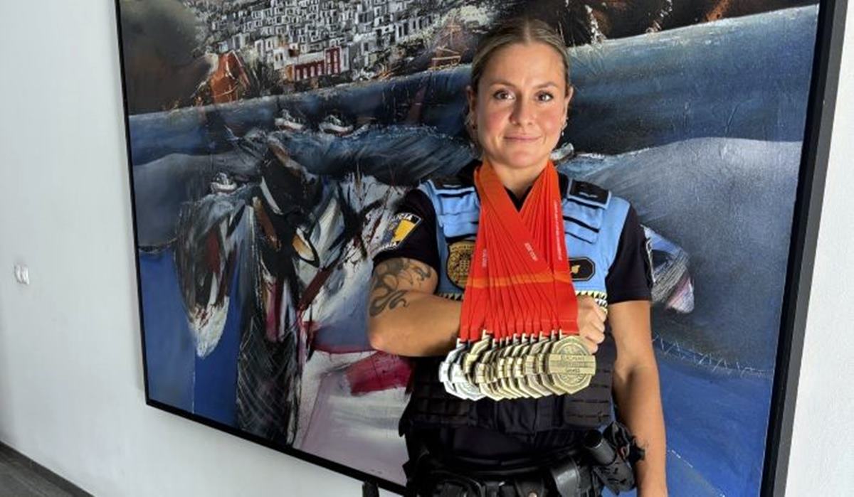 Lucía, la policía canaria que ha ganado 12 medallas en su debut europeo
