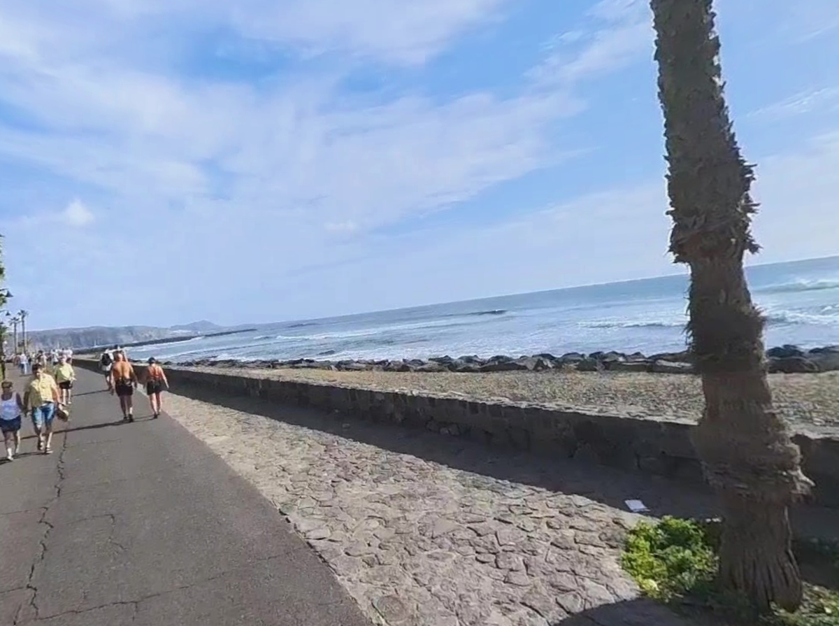 Seis policías nacionales se lanzan al mar para rescatar a una joven en Tenerife