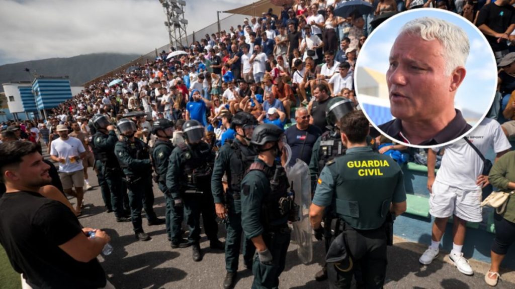 El concejal de Deportes, indignado tras los incidentes del Güímar-Hortaleza: "No hubo machetes ni cuchillos"
