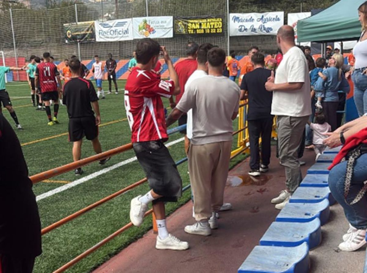 Se suspende un partido de fútbol en Canarias... hasta que llega la Guardia Civil