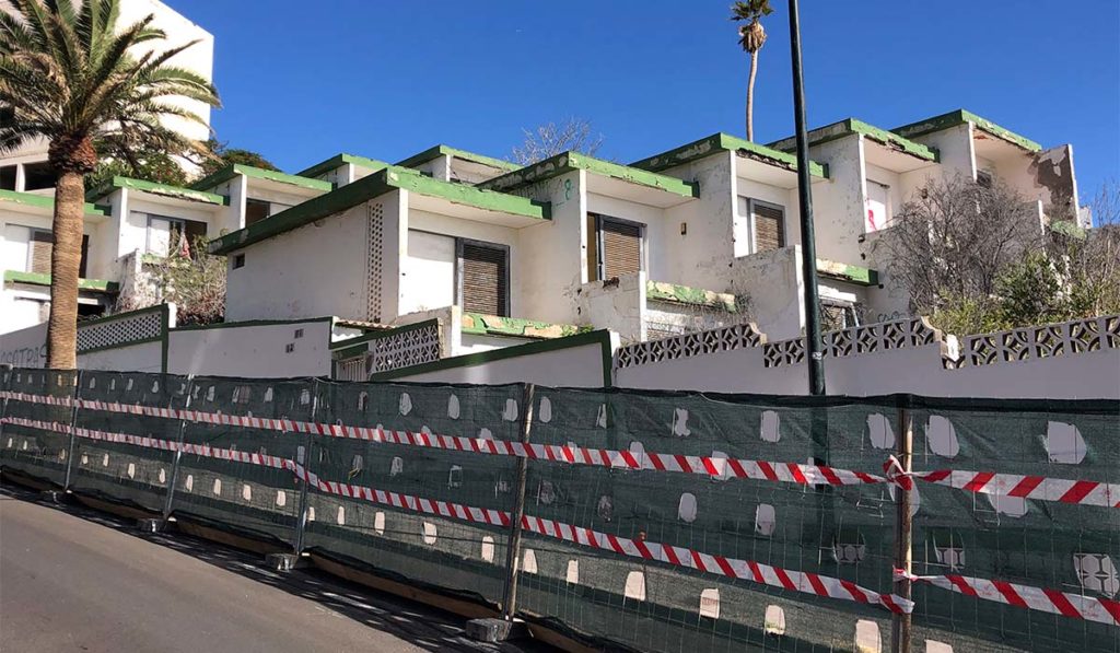 La demolición del hotel Tenerife Tour comenzará el próximo martes