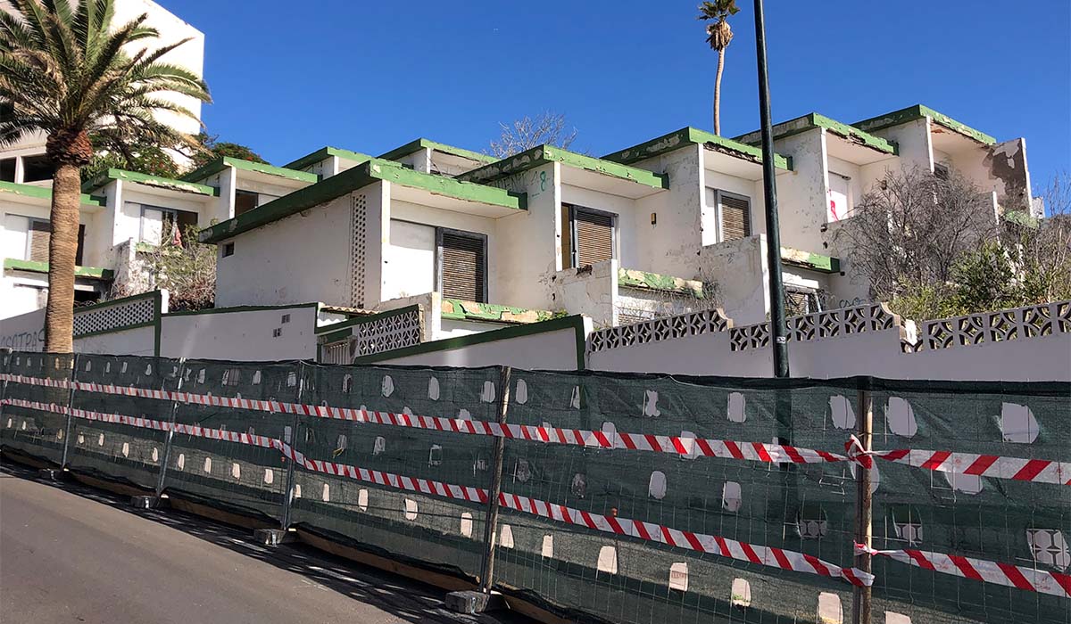 La demolición del hotel Tenerife Tour comenzará el próximo martes