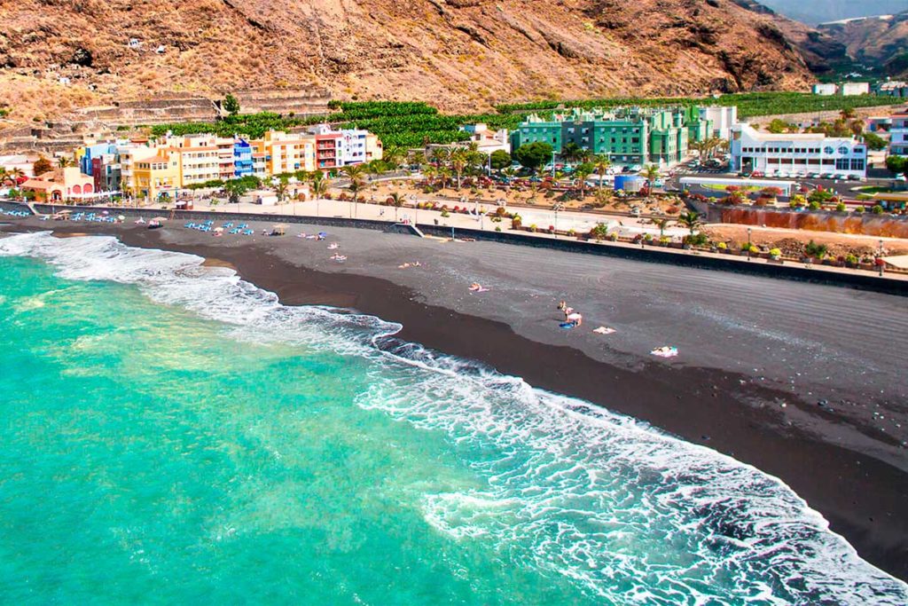 Playa del Puerto de Tazacorte, en La Palma